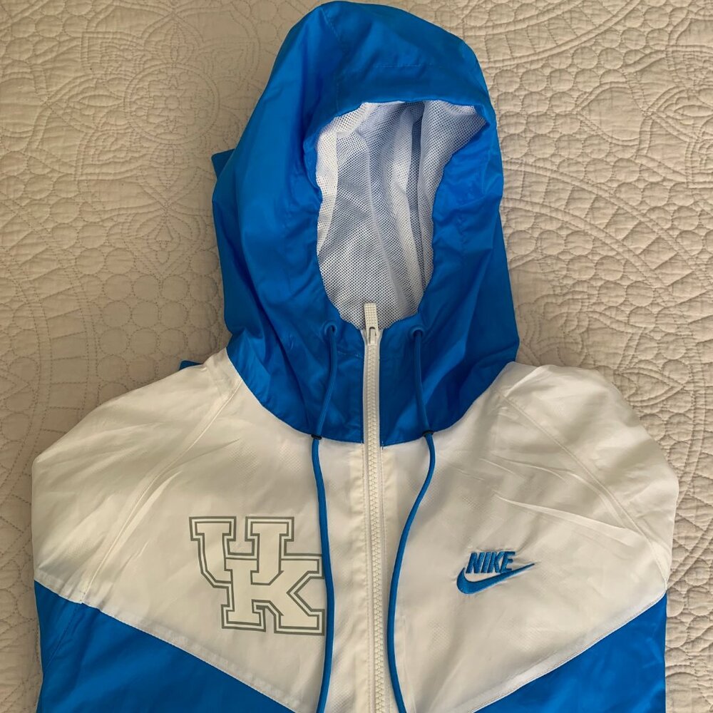 NEW Men's Unisex Nike Blue/White Kentucky Wildcats Windrunner Gear | XSMALL